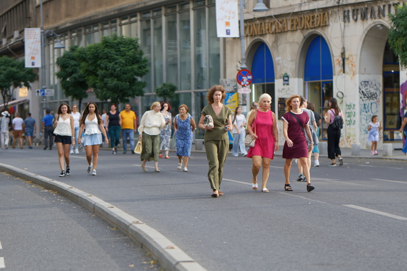 People walking